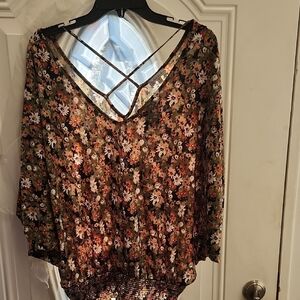 Floral Sheer Women's Top